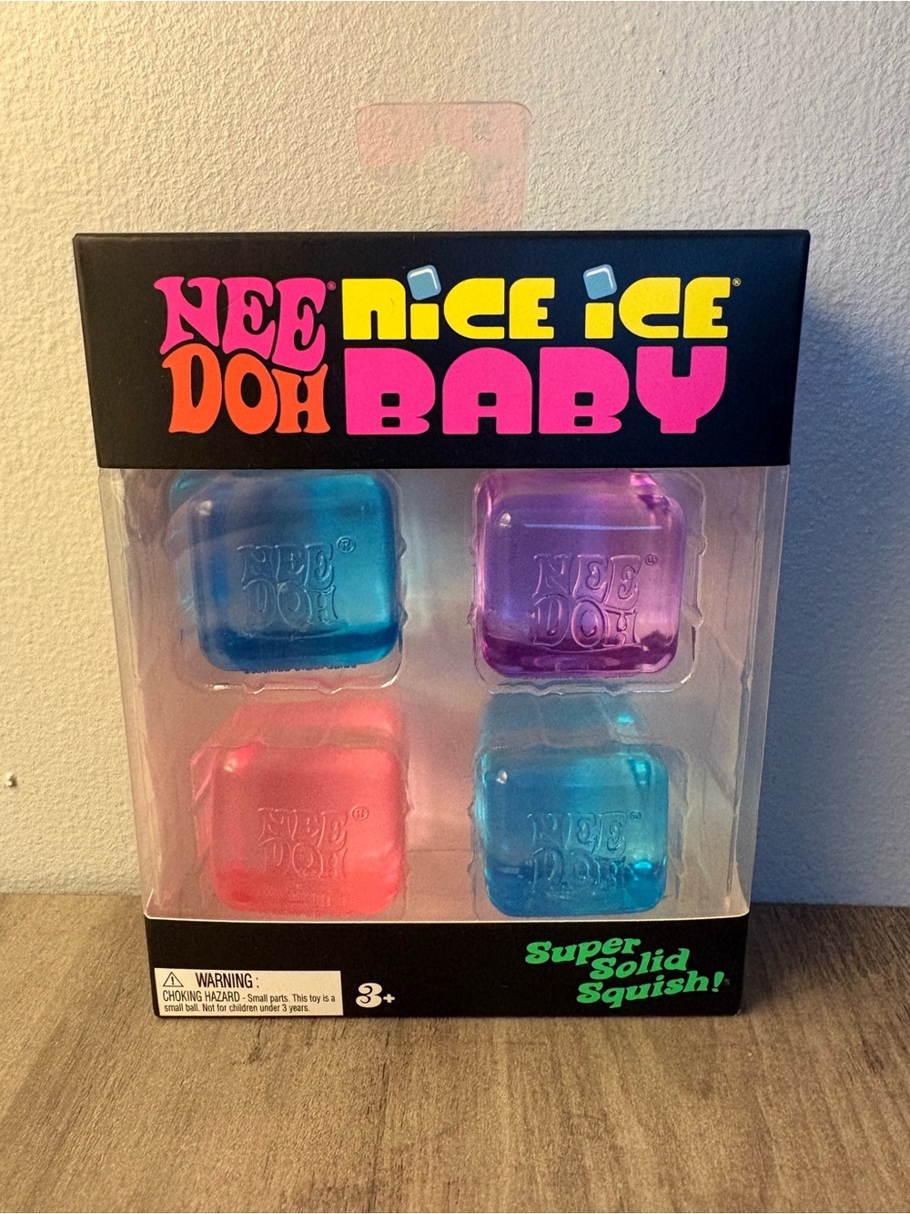 NWT NeeDoh Nice Ice Baby 4 pack Super Solid Squish
